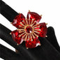 Crystal Big Flower Stretch Ring