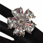 Crystal Big Flower Stretch Ring