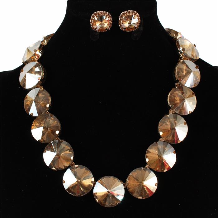 Crystal Evening Necklace Set