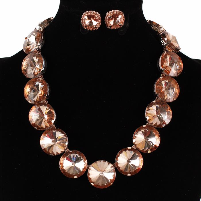 Crystal Evening Necklace Set