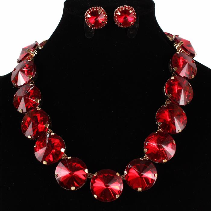 Crystal Evening Necklace Set