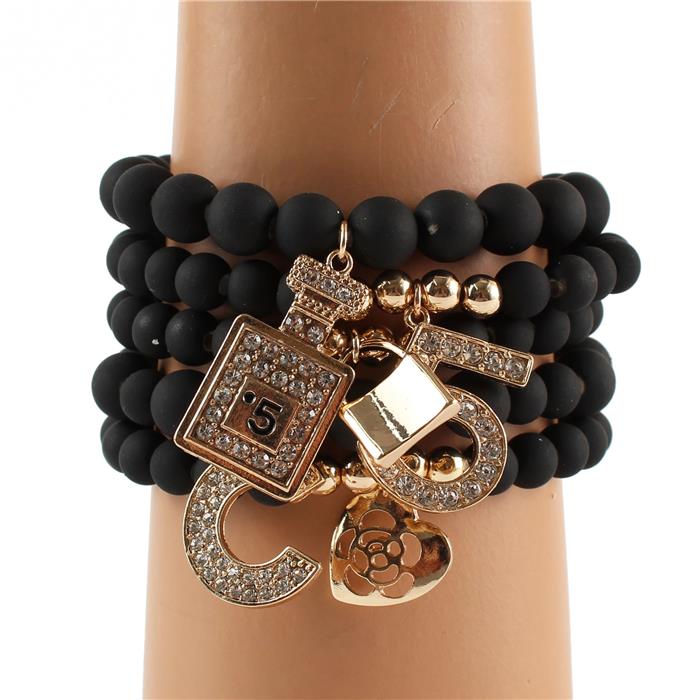 Fashion Multilayereds Bead Stretch Bracelet