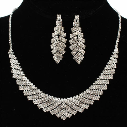 Rhinestones Necklace Set