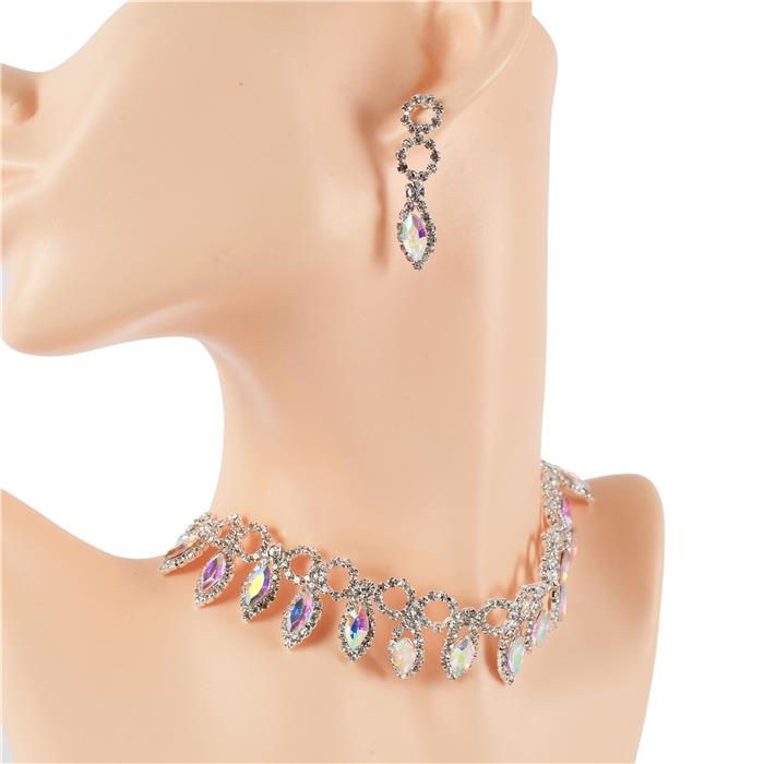 Rhinestones Crystal Choker Set