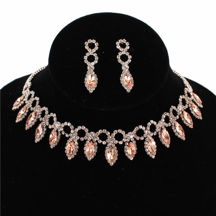 Rhinestones Crystal Choker Set