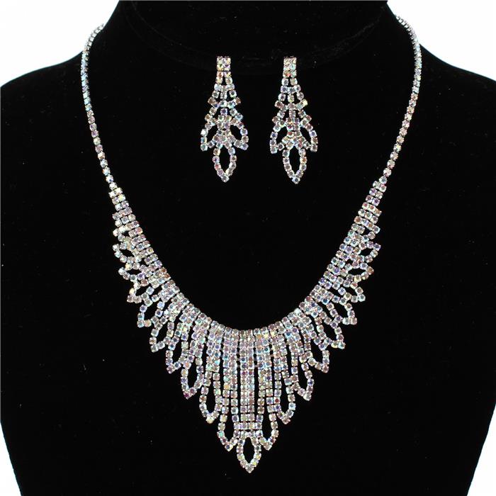 Rhinestones Necklace Set