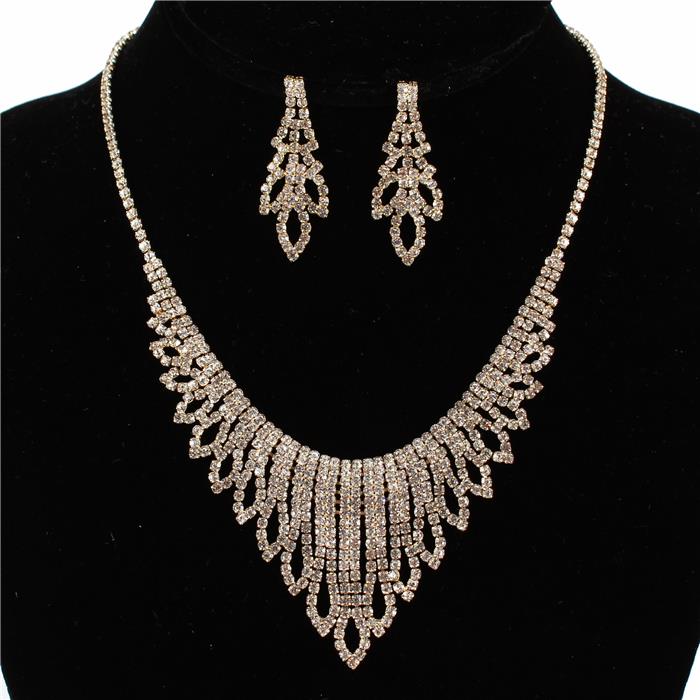 Rhinestones Necklace Set