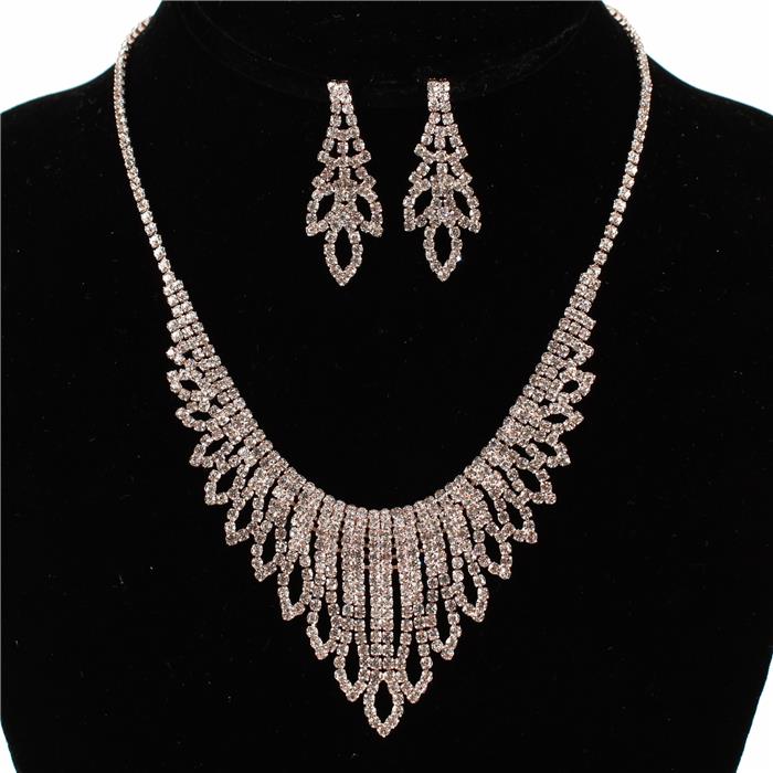 Rhinestones Necklace Set