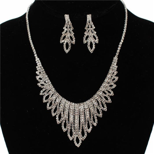 Rhinestones Necklace Set