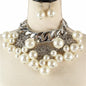 Pearl Rhinestones Necklace Set