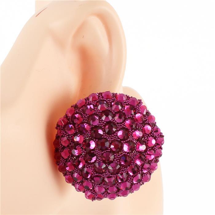 Clip On Crystal Earring