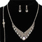 Rhinestones 3 pc Necklace Set