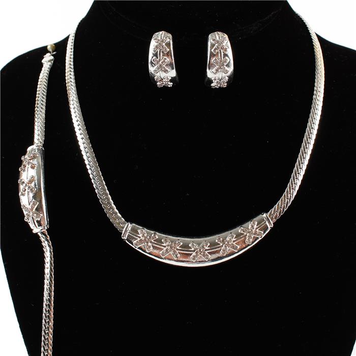 Metal 3 pc Necklace Set