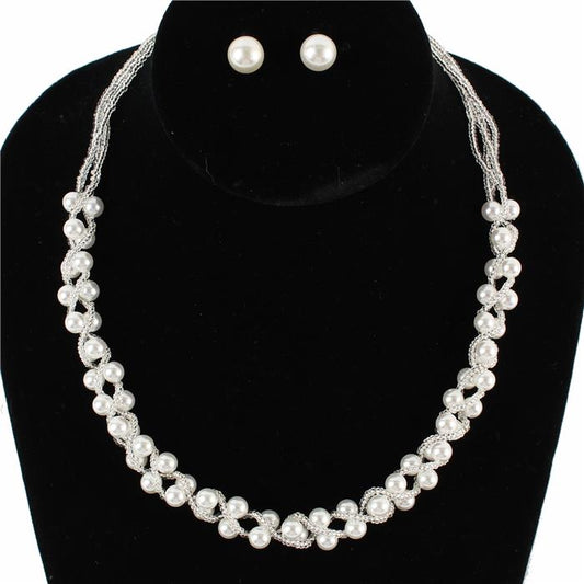 Pearl Necklace Set