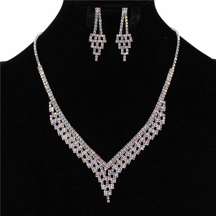 Rhinestones Necklace Set