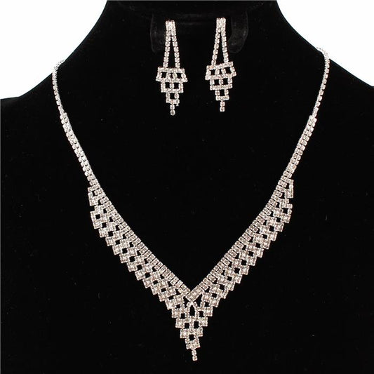 Rhinestones Necklace Set