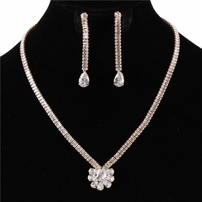 CZ Necklace Set