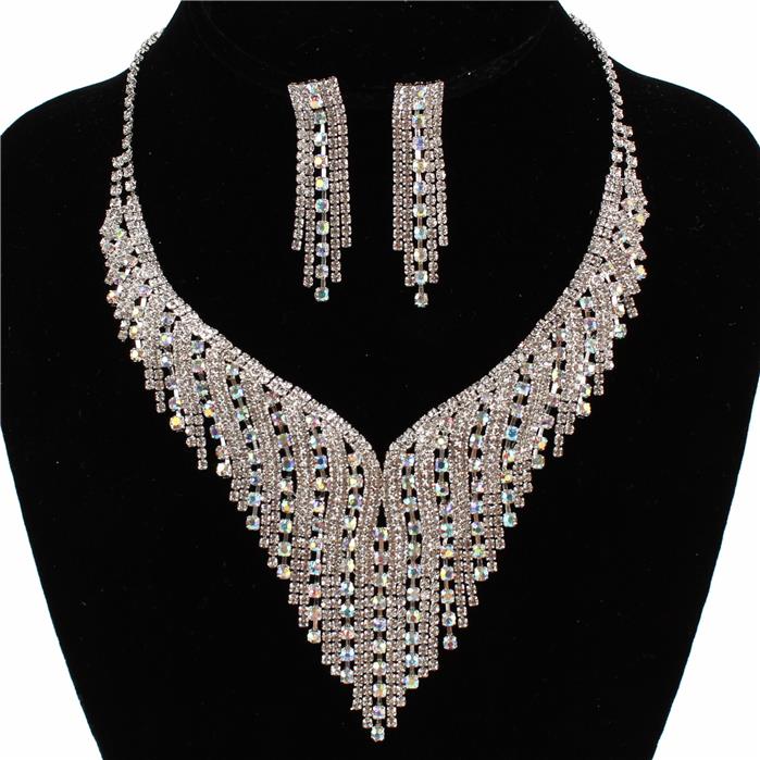 Rhinestones Necklace Set