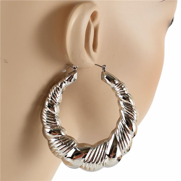 Metal Hoop Earring