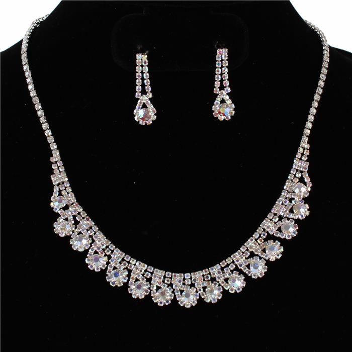 Rhinestones Necklace Set