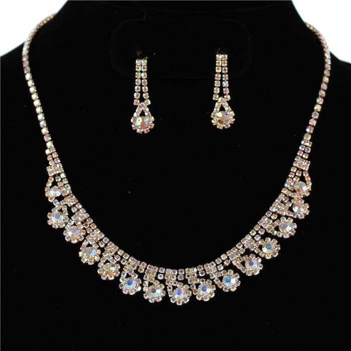 Rhinestones Necklace Set