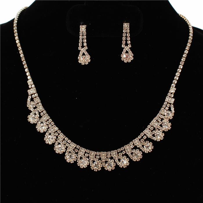 Rhinestones Necklace Set