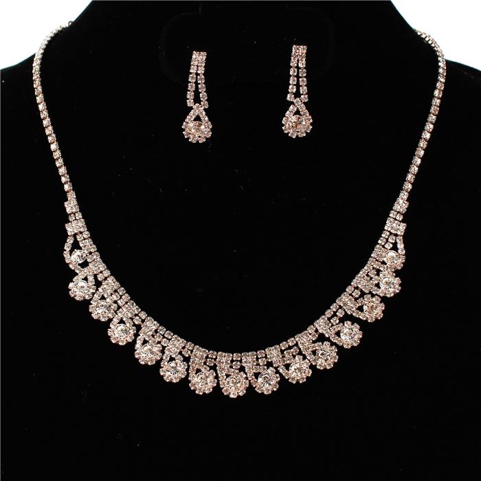 Rhinestones Necklace Set