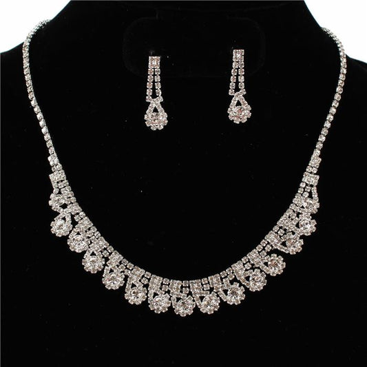 Rhinestones Necklace Set