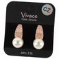 CZ  Pearl Earring