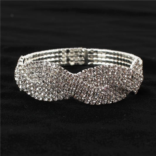 Rhinestones Cuff Bangle