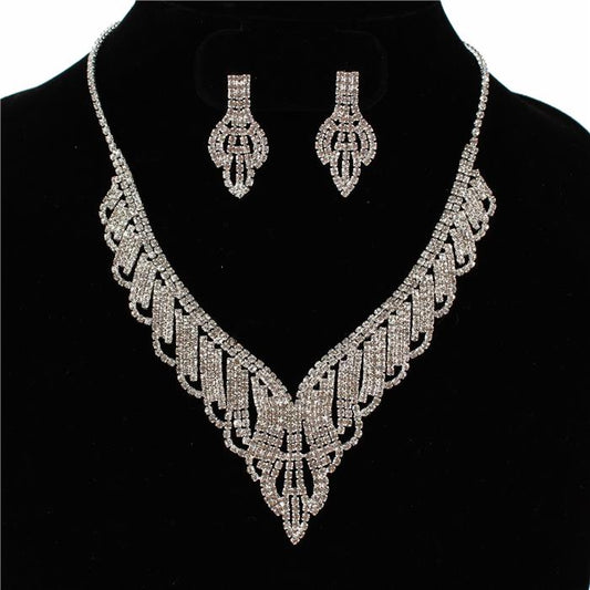 Rhinestones Necklace Set