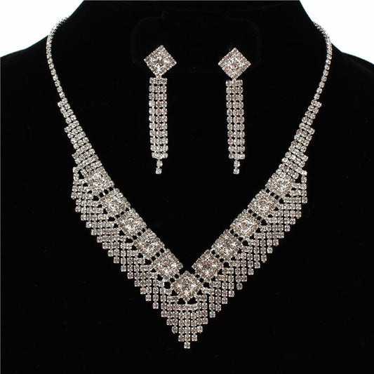 Rhinestones Necklace Set