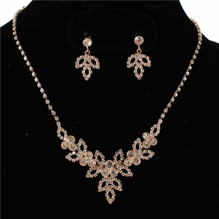 Rhinestones Necklace Set