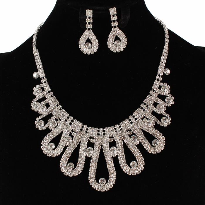 Rhinestones Necklace Set