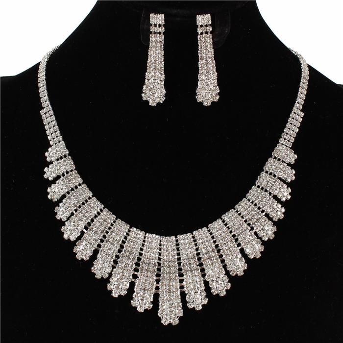 Rhinestones Necklace Set