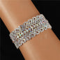 1 Inch Wide Rhinestones Casting Bracelet