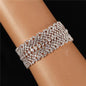 1 Inch Wide Rhinestones Casting Bracelet