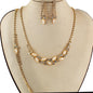 3 PC Rhinestones Pearl Necklace Set