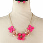 Fashion Flower Necklace Set