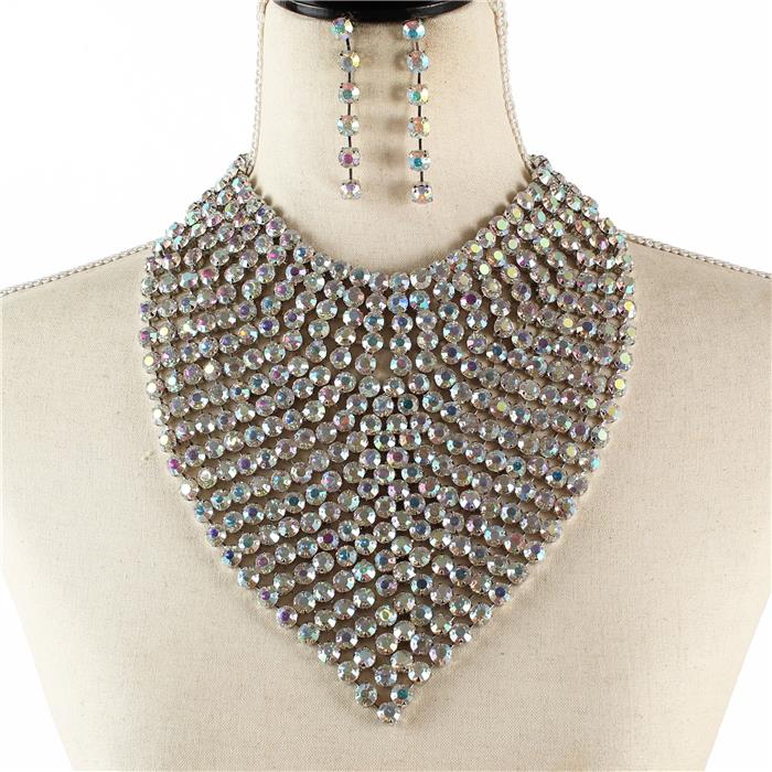 Crystal Evening Necklace Set