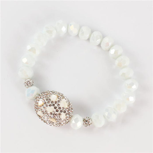 Crystal Bead Stretch Bracelet