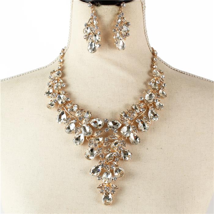 Crystal Evening Necklace Set