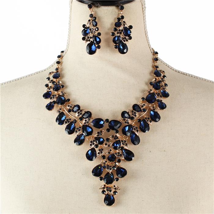 Crystal Evening Necklace Set