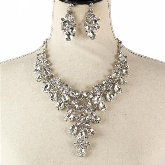 Crystal Evening Necklace Set