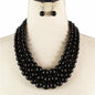 3 Layered Pearl Necklace Set