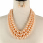 3 Layered Pearl Necklace Set