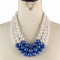 3 Layered Pearl Necklace Set