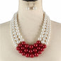 3 Layered Pearl Necklace Set