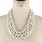 3 Layered Pearl Necklace Set