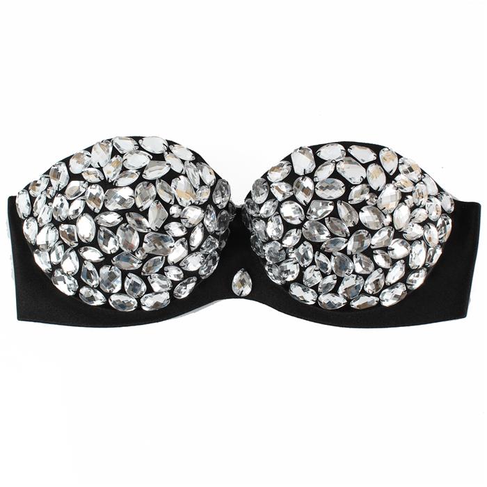 Fashion Crystal Stones C Cup Bra Jewelry